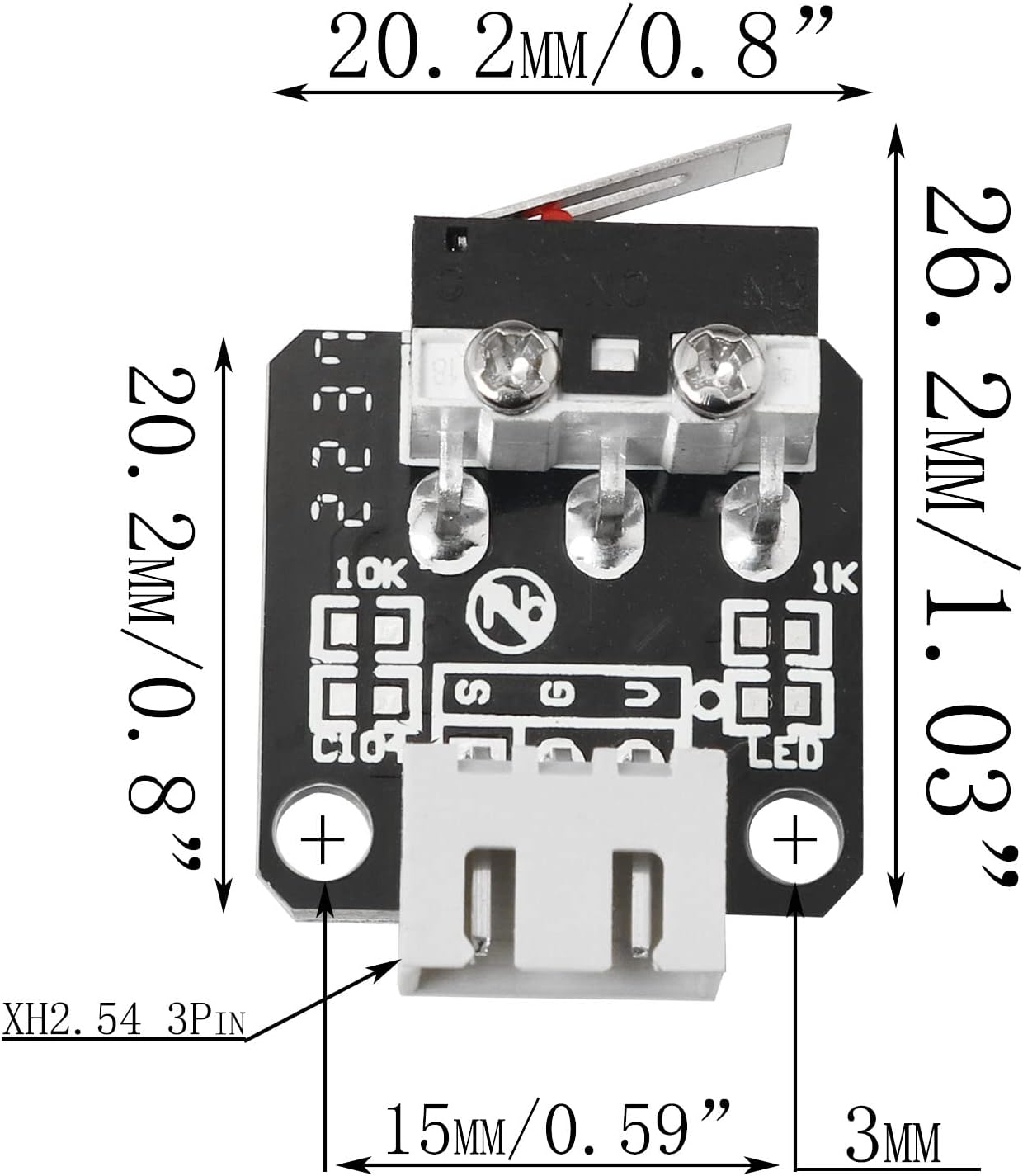 Creality Printer Ender 3 - สวิตช์จำกัดระยะแกน XYZ ของ Creality Official 1/3/5/10