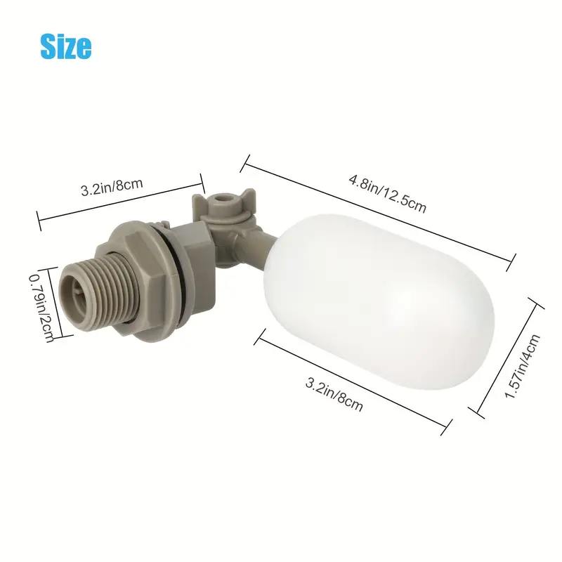 4 ชิ้นฟาร์มวัวพลาสติกวาล์วลอยน - Float Ball Valve บทวิจารณ์และราคา