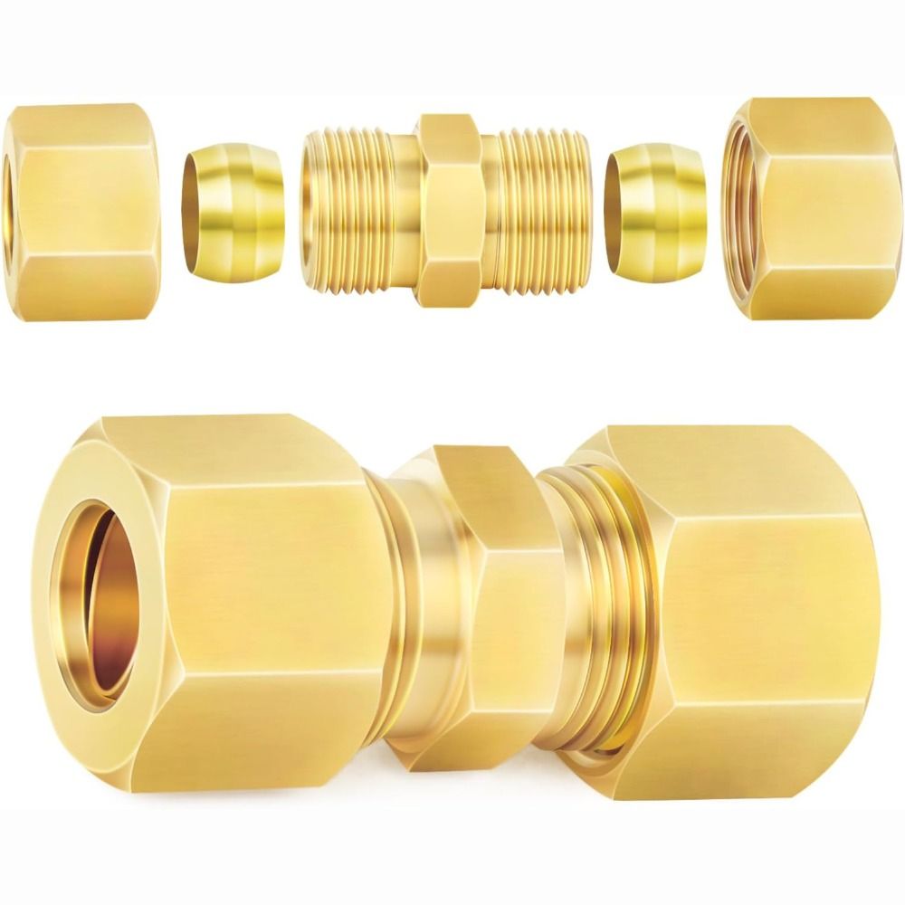 อะแดปเตอร์ทองเหลือง ข้อต่อทองเ - Compression Fitting Brass บทวิจารณ์และราคา